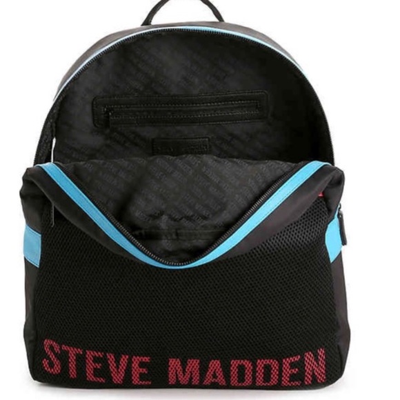 Steve Madden Bags | Steve Madden Backpack | Color: Black/Red - Picture 5 of 9